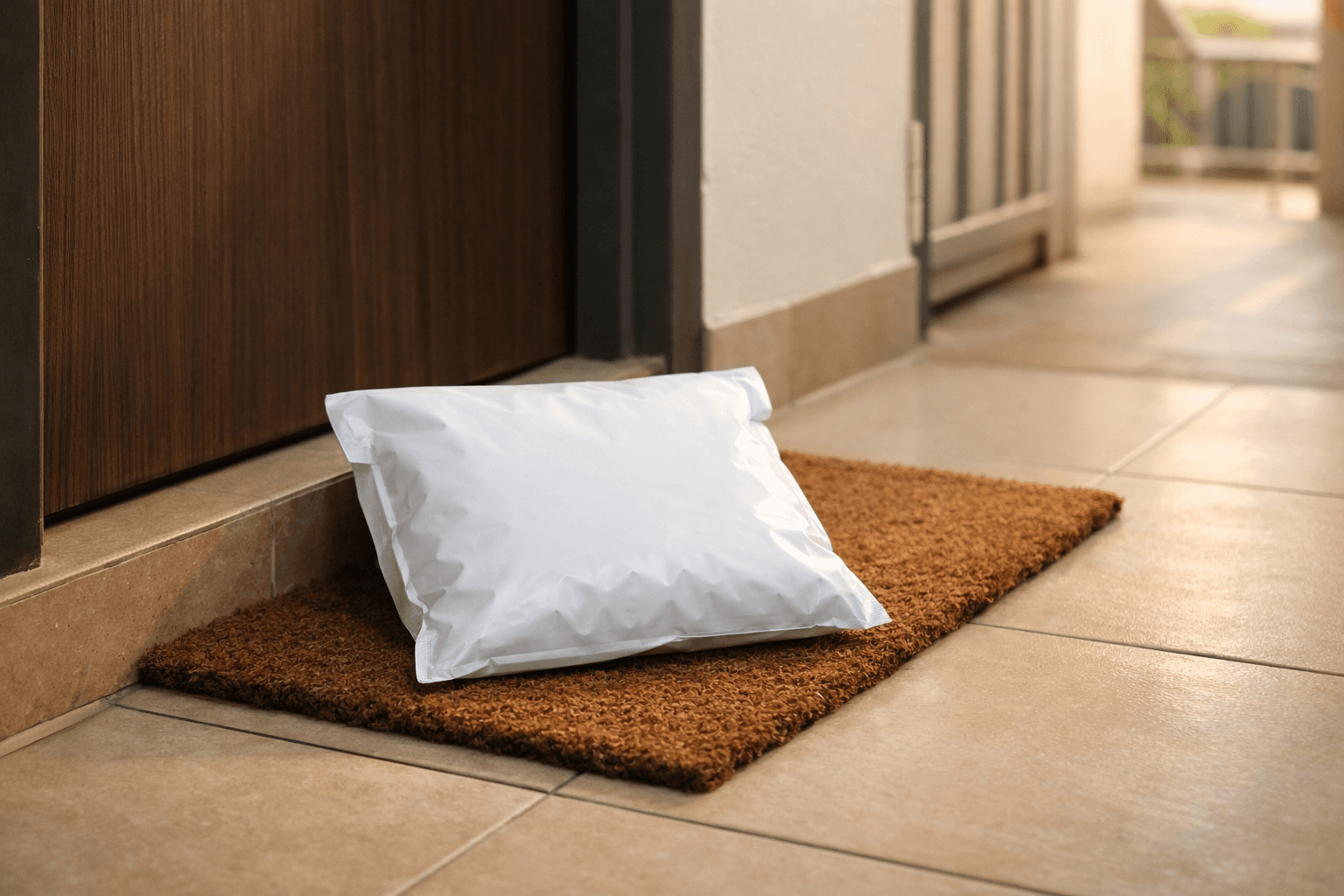 Discreet doorstep delivery